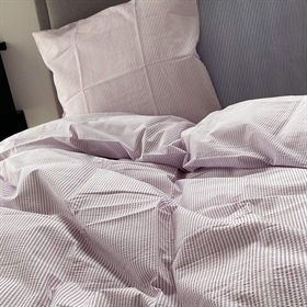 Lavendel farvet krepp sengetøj fra Luna Denmark