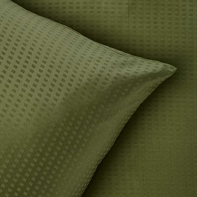 Disse sengesæt er satin vævet med fine bomuld tråde, hvilket giver et flot mønster med små firkanter