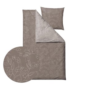 Sengetøj 140x200 cm - Infinity Taupe - Södahl