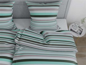 Nordic Home sengetøj 140x200 cm Stripe Dust