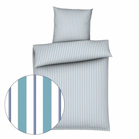 Anton blå - Økologisk sengetøj - 200x200 cm