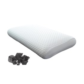 ProSleep ergonomisk pude med aktivt carbon medium fasthed