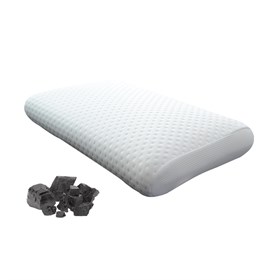 ProSleep ergonomisk pude med aktivt carbon soft fasthed