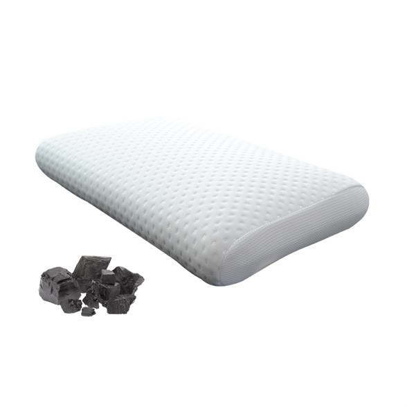 ProSleep ergonomisk pude med aktivt carbon soft fasthed