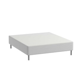 Boxlagen 200x200 cm - Bomuldssatin - Soft finish - Hvid - ProSleep