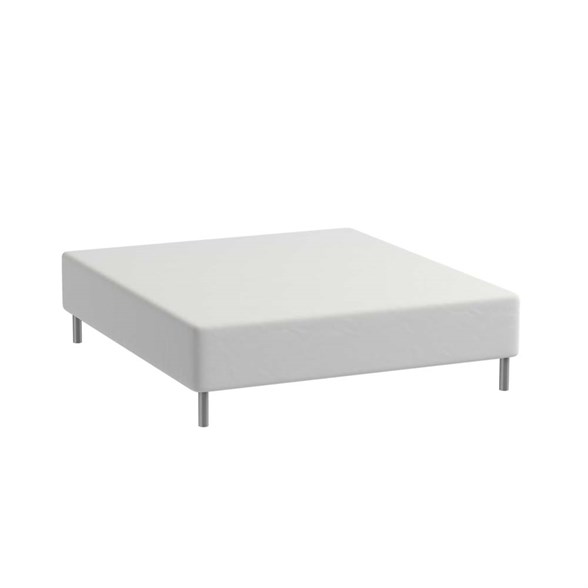 Boxlagen 210x210 cm - Bomuldssatin - Soft finish - Hvid - ProSleep