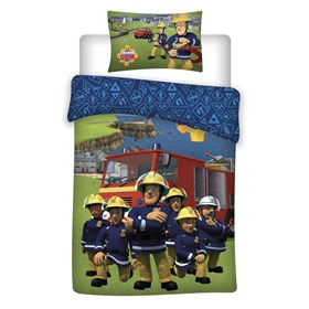 Børne sengetøj - Brandmand Sam - 140x200 cm 
