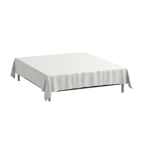 Glat lagen 150x260 cm - Bambus - Hvid - Norø