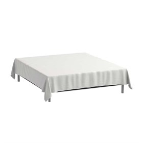 Glat lagen 150x250 cm - hvid -  Percale