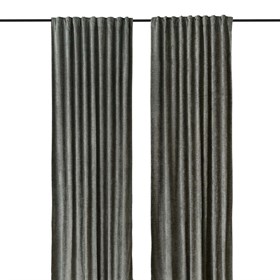 Færdigsyet gardin -  Lysdæmpende Chenille - 1x140x300 cm - grøn