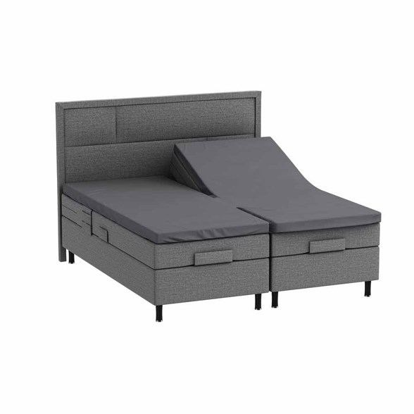 Kuvertlagen  H- Split 180x210 cm - Anthrazite - Bomuldssatin - ProSleep