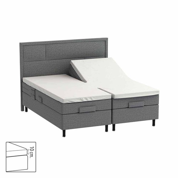 Kuvertlagen H-Split 180x210 cm - Hvid - Egyptiskbomuld - ProSleep