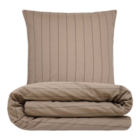 Sengesæt 140x200 cm - Stonewash - Toke - taupe - NATURE by Luna Denmark