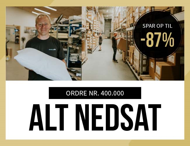 ordre nr. 400.000 med alt nedsat