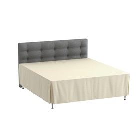 Kappelagen 200x220x42 cm - Ivory - Bomuldssatin - ProSleep