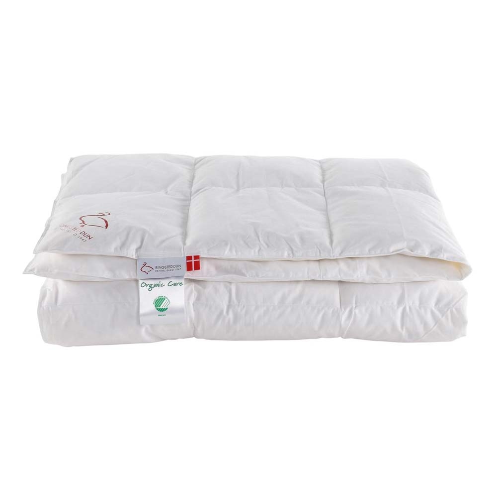 Organic care dundyne 140x220 cm - svanemærket - Ringsted Dun 