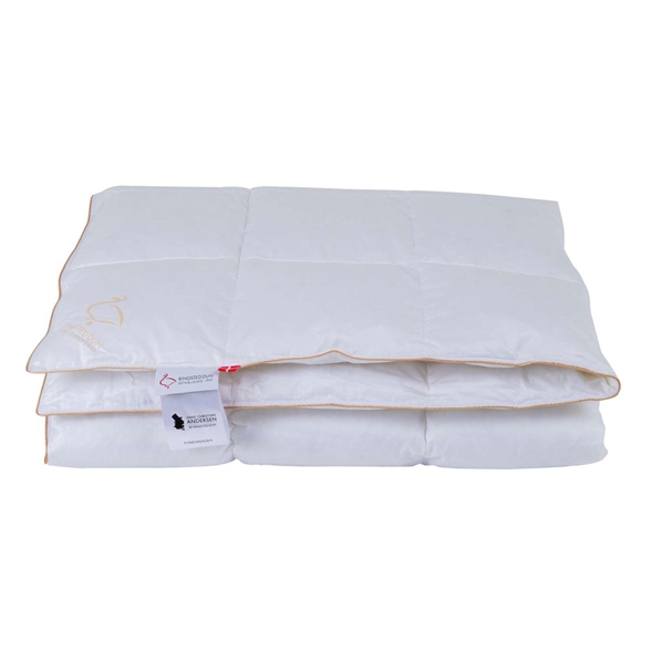Dobbeltdyne 240x220 cm - Svinedrengen - moskusdun - Sommerdyne