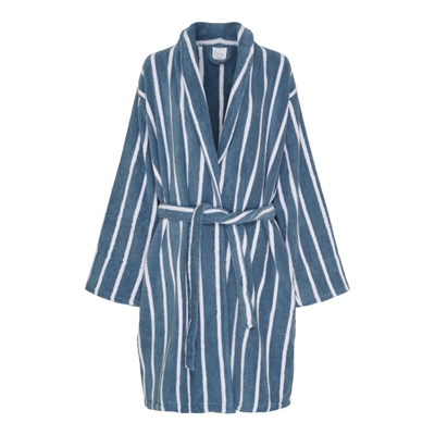 Prima Badekåbe - Stribet - blå - S/M