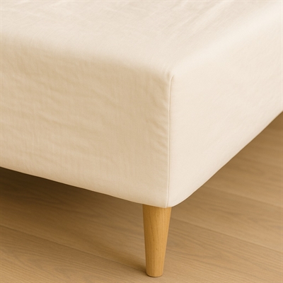 Boxlagen 80x200 cm - bomuldssatin - Soft feel - ivory - ProSleep