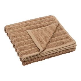 Bambus håndklæde 50x100 cm - Zero twist - lys brun - Prima