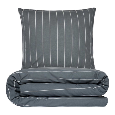 Sengesæt 200x220 cm - stonewash - Egil - grå - Luna Denmark