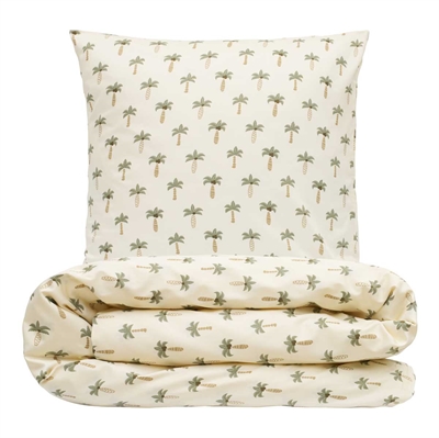 Sengesæt 140x200 cm - bomuldssatin - Palme - Luna Denmark