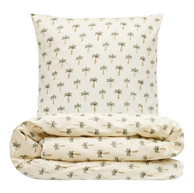 Baby sengetøj 70x100 - bomuldssatin - Palme - Luna Denmark
