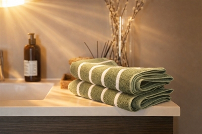 Dekorative håndklæder til dit badeværelse
