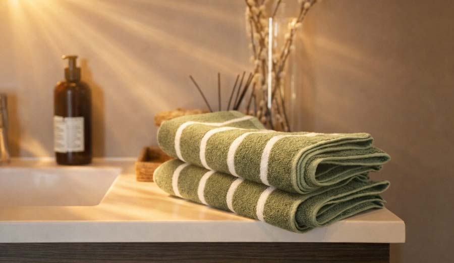 Dekorative håndklæder til dit badeværelse
