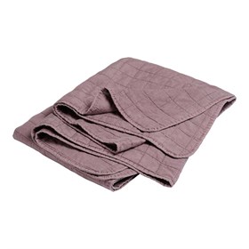 Stonewashed sengetæppe - 240x260 cm - Gunhild - Lilla - 2. sortering