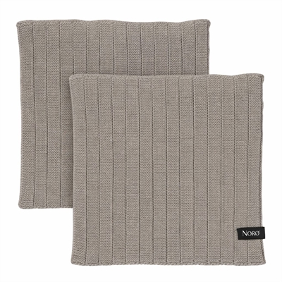 Karklude - grå - 2 stk. - Norø