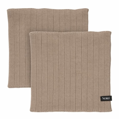 Karklude - taupe - 2 stk. - Norø