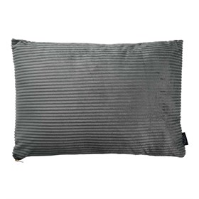 Fløjl pyntepude 60x40 cm - Frigg - Antracit