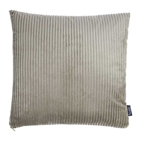 Fløjl pyntepude 45x45 cm - Frigg - Taupe