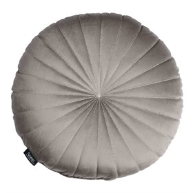 Velour sofapude Ø40 cm - Sibba - Taupe