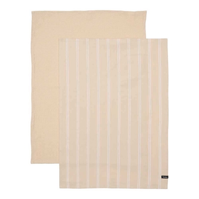 Viskestykker - creme - 2 stk. - Norø