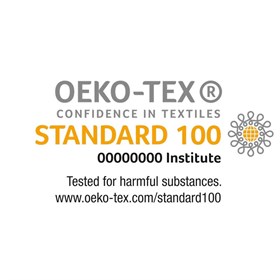 100% bomuld fremstillet af Oeko-Tex certificerede tekstiler