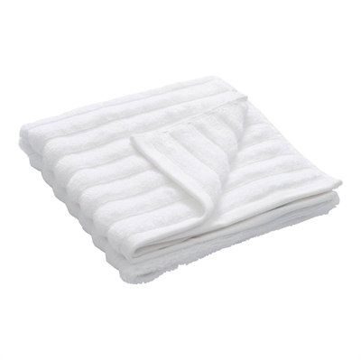 Bambus håndklæde 50x100 cm - Zero twist - hvid - Prima