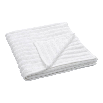 Bambus badehåndklæde 70x140 cm - Zero twist - hvid - Prima