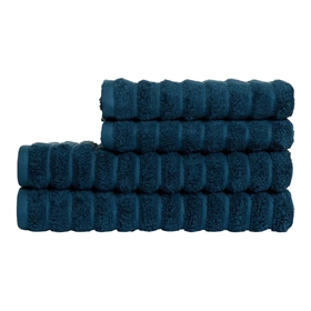 Bambus håndklæder - Zero Twist - Blå - Pakke med 4 dele - Prima