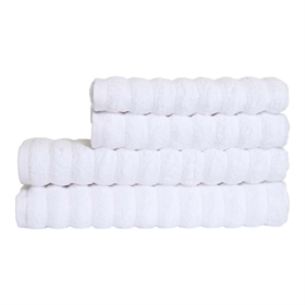 Bambus håndklæder - Zero Twist - hvid - Pakke med 4 dele - Prima