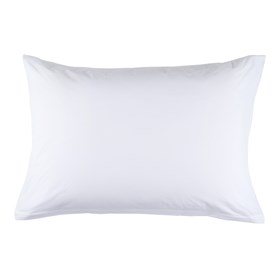 Pudebetræk 50x70 cm - hvid - Percale