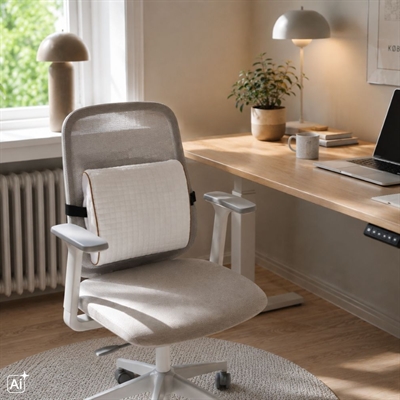 Ergonomisk rygpude 33x33 cm - memory skum - Luna Denmark
