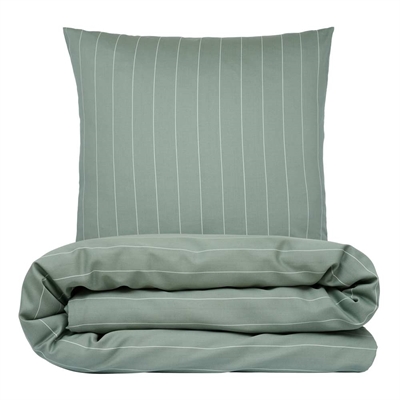 Sengetøj 140x220 cm - bomuldssatin - Sandvig - Grøn - Luna Denmark