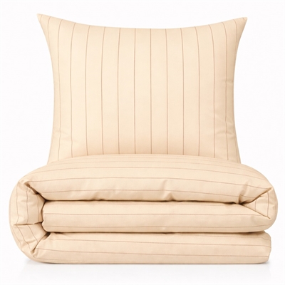 Sengetøj 200x200 cm - bomuldssatin - Sandvig - Ivory - Luna Denmark