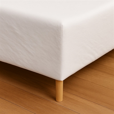 Stræklagen 80x200 - premium jersey - Bio Polish Cotton - hvid - Luna Denmark