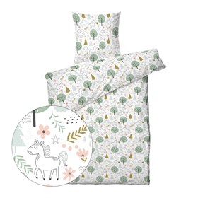 Baby sengetøj 70x100 - Unicorn Forrest - ProSleep Kids